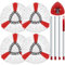 Wischmopp Set Kompatibel mit Vileda Turbo 2-in-1 Mop, Bodenwischer Ersatzbezug mit 4 Moppköpfe +1Stiel +1Moppbasis für Wischmop Ersatz,auch fur empfindliche Boden