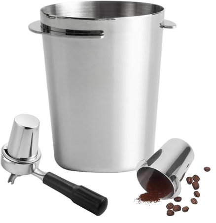 NyxSeat 1 tazza da caffè in polvere, dosatore per caffè, in acciaio inox, 58 mm, adatto per macchine espresso