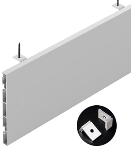 Innovz Aluminium Curtain Pelmet Valance Only, Cuttable Ceiling Mount Curtain Box 4 in Tall, Blackout Decor Curtain Valance Frame Panels, Customizable(4.2m/13.8ft)