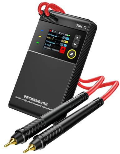 dzqad Soldador de puntos, soldador de puntos portátil | Mini soldador de puntos portátil con pantalla LCD | Soldador por puntos de joyería, equipo de soldadura por puntos para soldadura de placas