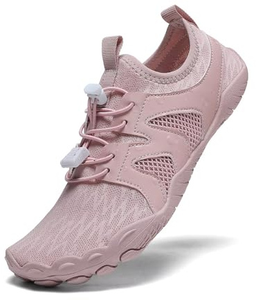ZEPYFXIT barfotaskor dam herr vattenskor snabbtorkande badskor simskor surfskor aquaskor halkfria träningsskor strandskor tåskor, Rosa lila, 39 EU