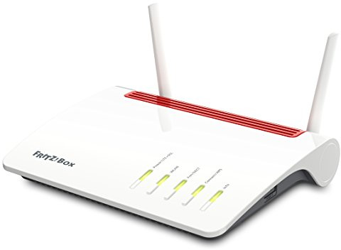 FRITZ!Box 6890 (LTE- oder DSL-Modem, bis 300 MBit/s, WLAN AC+N bis 1.733 (5 GHz) und 800 (2,4 GHz) MBit/s, 4 x Gigabit-LAN), geeignet für Deutschland (Generalüberholt)