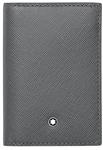 Montblanc , Visitenkartenhülle grau flanella