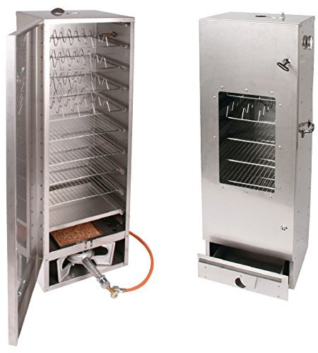 Smoki - Horno para ahumar (100 x 39 x 33 cm, con disco de acero inoxidable Cr)