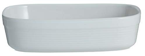 Mason Cash 2002.094 William Mason 24cm White Rectangular Dish, Stoneware