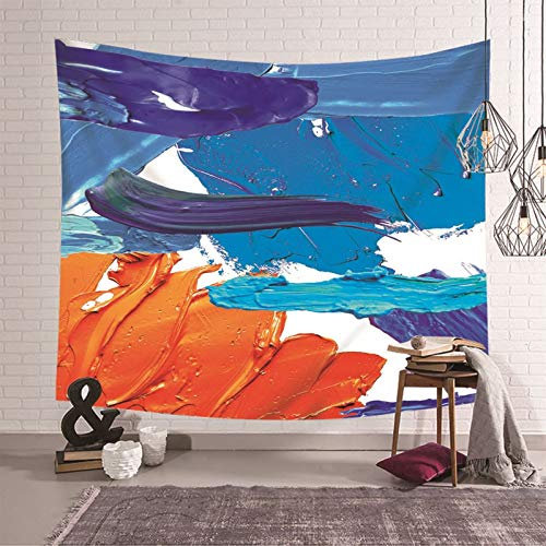 Bishilin Tapisserie Modern aus Polyester, Wandbehang Wohnzimmer Lang Outdoor 200x200CM Ölfarbe Tapisserie Tuch Polyester