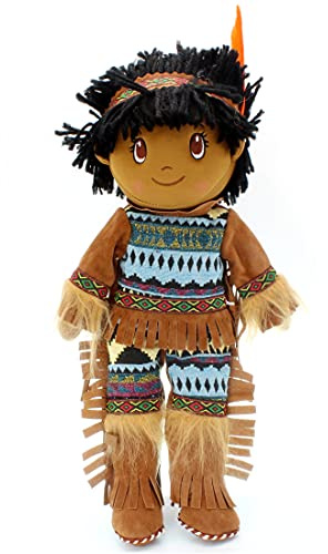 Kinnex Collections 14 Native American Indian Plush Rag Doll -DF14001- Atul - DF140001