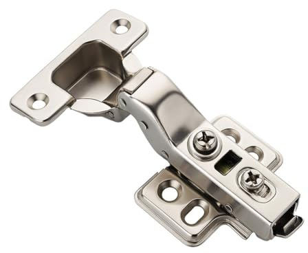 ANGSTROM 2-Pack Frameless Concealed Cabinet Hinges, Soft-Close, 2D Adjustable (Half-Overlay)