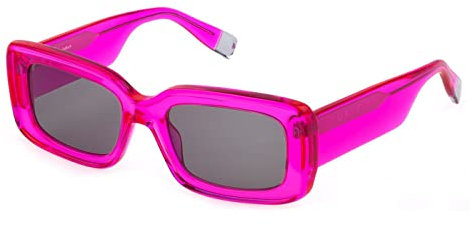 Furla Unisex SFU630V Sunglasses, 03GB Fuxia Trasparente Lucido, 40
