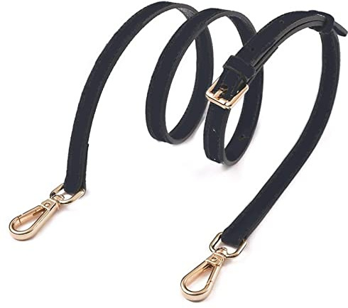 Correa de Hombro de Cuero Ajustable Universal Negro 105-120cm