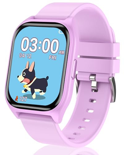 kaacly Kids Smart Watch - Kids Fitness Activity Tracker Watch Pedometer Sleep Monitor 18 Sport Modes Alarm Clock Calories Counter Gifts for Boys Girls 4 5 6 7 8+