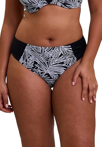 Sans Complexe - Modèle Seychelles - Bas de Maillot de Bain - Femme - 38/40 - Imprimé Palmier Graphique