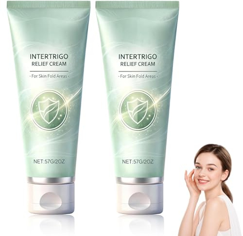 EOIRULA 2PCS Intertrigo Cream, Chafing & Moisture Barrier Cream with Zinc Oxide & Undecylenic Acid, Helps Soothe Irritated Skin and Reduce Friction, Non-Steroid Formula for Daily Use
