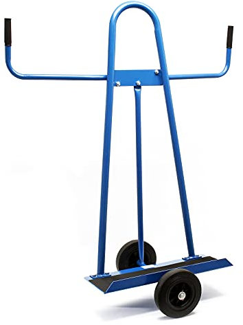 Carro Porta Paneles hasta 300kg con 2 Ruedas de Goma Maciza para el Transporte de Objetos Grandes