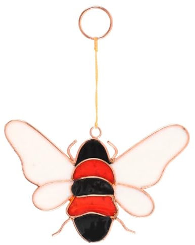Stunning Mulicolor Resin Bee Suncatcher - 7cm x 11cm (1 Pc.) - Unique & Eye-Catching Design - Durable Material - Perfect for Home & Office Decor