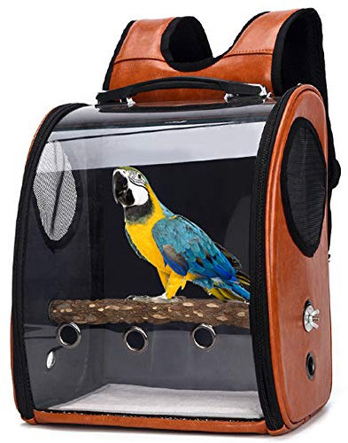 AXZDTH Vogel Transporttasche Papagei Rucksack Pet Blase Atmungsaktiv Rucksack für Kleine Pet Papageifür Outdoor Wandern Radfahren Tägliche Verwendung