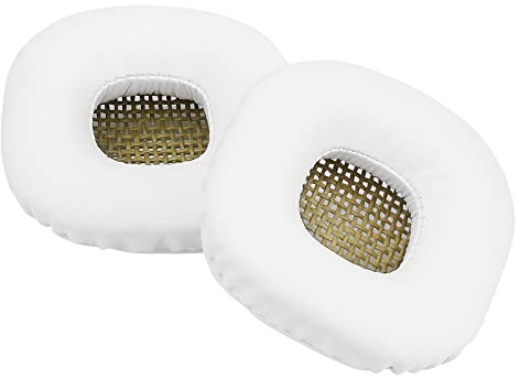 Yizhet Cuscinetti Cuffie di Ricambio Compatibile con Marshall Major II Major I Padiglioni Cuffie in Spugna e Pelle PU per Marshall Major 1, Major 2 (1 Paio, Bianco)