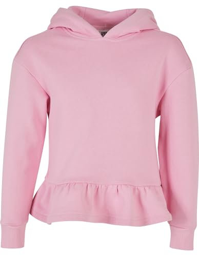 Urban Classics Mädchen Kapuzenpullover Girls Organic Volants Hoody girlypink 158/164