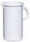 Riess, 0836-033, Emaille Krug, 10 cm Durchmesser, 1.5 Liter Inhalt, 0,53 kg Gewicht, Farbe Weiss, Serie CLASSIC WEISS