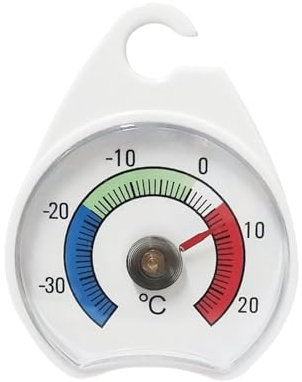 Thermomètre au réfrigérateur Pointer Pointer Thermomètre | Mini-thermomètre compact | Plage de températures -30-20 ℃ pour contrôler la fraîcheur et la sécurité dans les dispositifs de refroidissement
