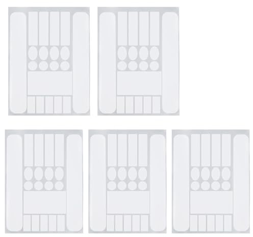 NineSSJLY 5er Set Rahmenschutzfolie Fahrrad – Transparente Lackschutzfolie aus PVC, wasserfest & langlebig, Schutzfolie Fahrradrahmen, universell passend für MTB, Rennrad & E-Bike Zubehör