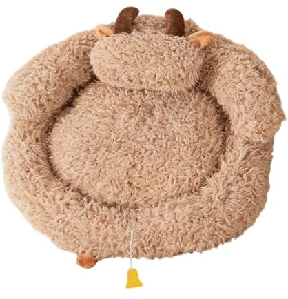 Cama Cueva para Gatos, diseño de de Fieltro para Dormir, Espacio cálido para Refugio de Mascotas, Suave y Espacioso Lugar de Descanso para Gatos, cómodo Viaje al Aire Libre, portátil para