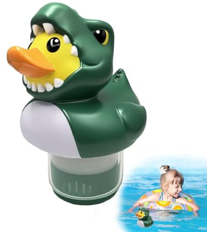 Flotador para tableta de piscina - Dispensador de flotador de productos químicos de cloro para piscina de dibujos animados lindo, accesorio ajustable para el cuidado del agua de mantenimiento de jacuz
