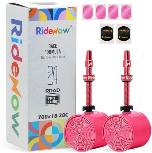 RideNow 700C Racercykel TPU slang 700 x 18/23/25/28C, 2-pack 24 g ultralätt