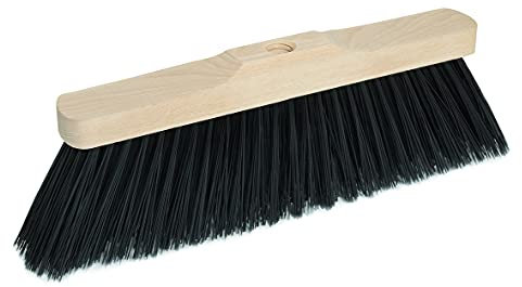 PIPPO – Scopa Industriale in Legno Senza Manico per Ambienti Industriali, 40x13cm, Setole PVC Resistenti e Durevoli, Assicella Polipropilene Espanso, Filetto Italiano, Pulizia su Tutte le Superfici