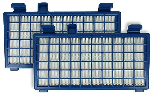 vhbw 2x Filtre compatible avec Rowenta X-Trem Power Cyclonic RO6221, RO6225, RO6225ea/410, RO6227 aspirateur - Filtre HEPA contre les allergies