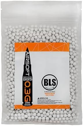 Bolas Airsoft de 0,30 g Blancas Bolsa de 6 mm de 2000 RDS de la Marca BLS precisión