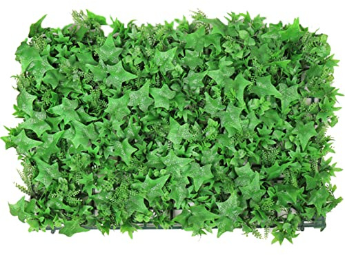 Paneles de césped Artificial para Fondo de Pared, 20 Unidades, Paneles de boj para Pared, Paneles de seto de privacidad de boj sintético Engrosado, decoración para Fiestas, Bodas, jardín, CE