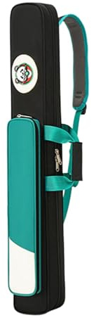 Oshhni Étui pour queues de Billard, Sac de Transport pour queues de Billard, 5 Trous, Fermeture éclair Professionnelle, conteneur léger, boîte pour tiges de, Vert