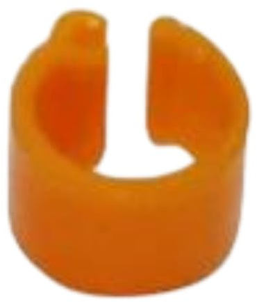 Lot de 200 anneaux de patte d'oiseau en plastique de 6 mm pour pigeons, cailles, volailles, fermes, fournitures d'identification,Orange,Taille unique