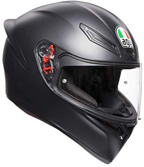 AGV Helm K1 E2205 Solid, mattschwarz, Größe M/L