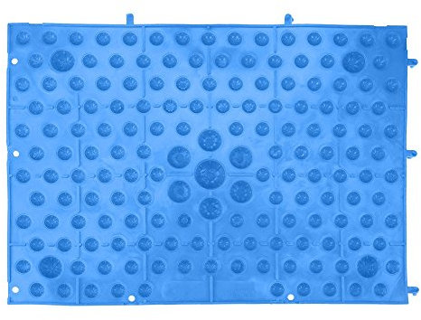 Agopressione tappetino TPE Terapie digitopressione per piedi digitopressione per la stimolazione del rilassamento della circolazione sanguigna e sollievo della tensione(Blu)