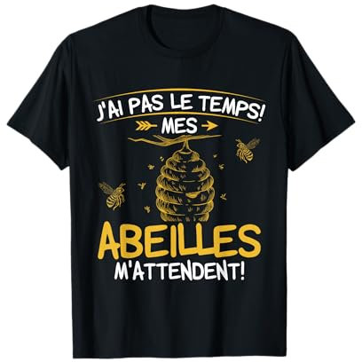 Apiculteur Tshirt Homme Humour Abeille Cadeau Apiculture T-Shirt