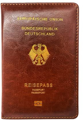 Neylokfen Reisepasshülle reisepass schutzhülle reisepasshülle Leder Passport Cover reisepass hülle Robuste reißfeste (Braun A)