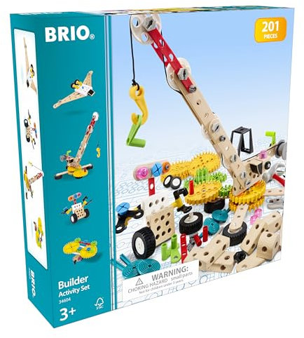 BRIO Builder – 34604 Builder Kindergartenset | Entwicklungsförderndes Rollenspiel- & Konstruktionsspielzeug für Kinder ab 3 Jahren