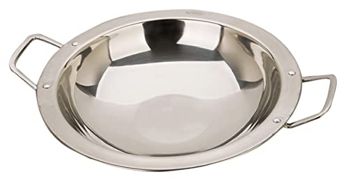 Garneck Pentola Cucina Acciaio Spesso Doppia Maniglia Anti-scottatura Maneggevole Facile Da Pulire Uso Quotidiano Per Piani Cottura Vari