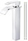 Wasserhahn Bad Wasserfall Chrom, Waschtischmischer mit Auslauf Höhe 224MM Einhebelmischer Edelstahl Armatur Waschbecken Wasserhahn Mit 60cm Anschlussschlauch Armatur