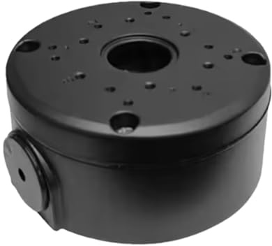 Security Camera Mount Box - CCTV Base Box hiide Cable | Waterproof Junction Box for CCTV Cameras, Weatherproof Camera Cover for Wall & Ceiling Installation black, white 4.72x4.72x2.09 inches
