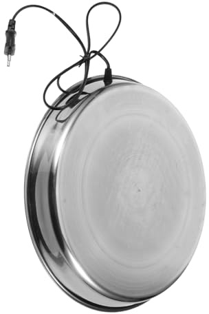 Abaodam Edelstahl Tränkeerhitzer Mit Thermostat Für Haustiere Und Geflügel Beheizter Wasserwärmer Für Winterliche Tränken Geflügel Wassererhitzer Für Stall Und Hof