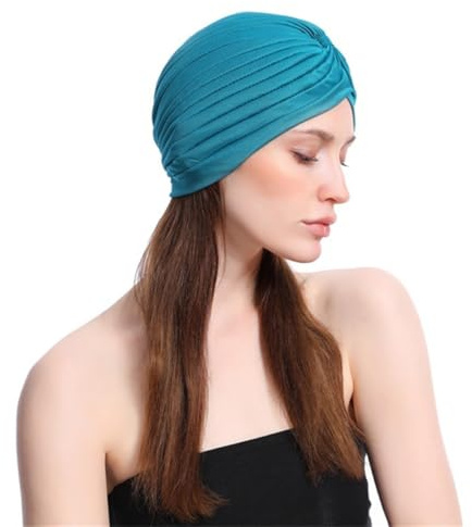 Bandeau de Bain pour Femme Ff42-2 en Tissu Vert Foncé