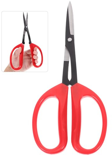 SEWACC Ciseaux de Jardin Professionnels Antirouille Poignées Antidérapantes, Outil de Taille Multifonction pour Branches et Fleurs, Sécateur Manuel Pratique pour Couleur Aléatoire