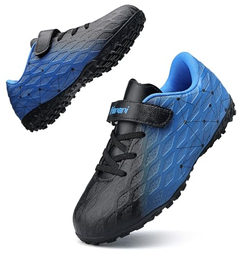 Boys Football Boots Kids Girls Soccer Shoe Athletics Training Sport Futsal Shoes Firm Ground Astro Turf Trainers Teenager Indoor Outdoor Profession Competition Football Shoes for Unisex