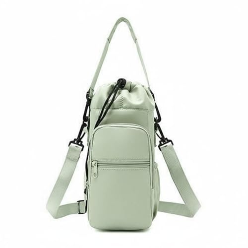 Amagogo Crossbody Water Bottle Holder,Nylon Sling Bag with Zippered Pocket