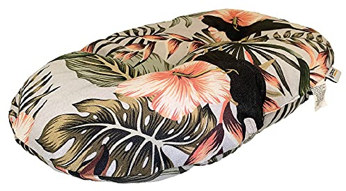 Croci Kissen für Hundebett, oval, exotisch, groß, mittel, klein, abnehmbar, 53 x 35 cm