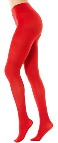 Gi&Gi collant donna coprenti 80 den,calze donna Collant Comfort Totale Soft Touch N,1293 (IT, Testo, L, XL, Regular, Regular, ROSSO)