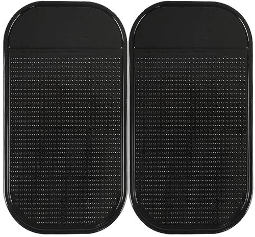 2 Pezzi Tappetini Auto, Tappetino Cruscotto, Tappetini Macchina, Oggetti per Auto, Tappetino Antiscivolo per Smartphone (14.2 x 8.3 cm)